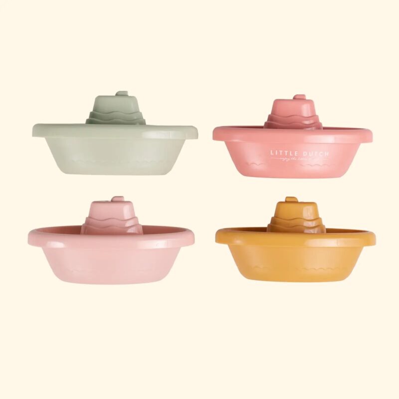Zairam Pink Stacking Bath Boats – Fun & Educational Bath Toy