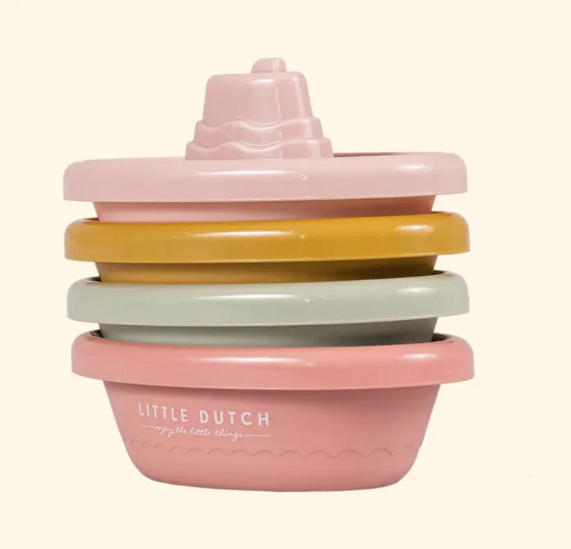 Zairam Pink Stacking Bath Boats – Fun & Educational Bath Toy - Image 3
