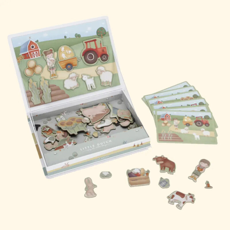Zairam Little Farm Magnetic Playboard – Portable Kids’ Activity Set