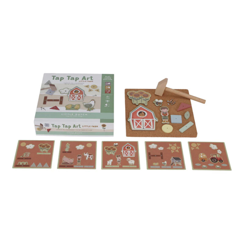 Zairam Tap Tap Hammer Art – Little Farm Theme Wooden Toy - Image 4