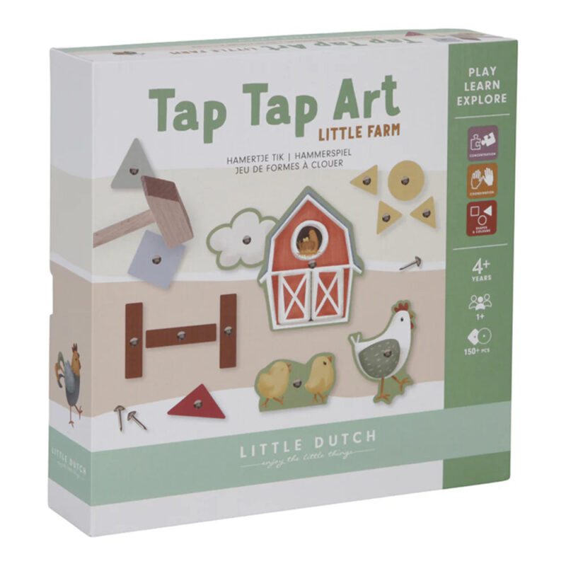Zairam Tap Tap Hammer Art – Little Farm Theme Wooden Toy - Image 5