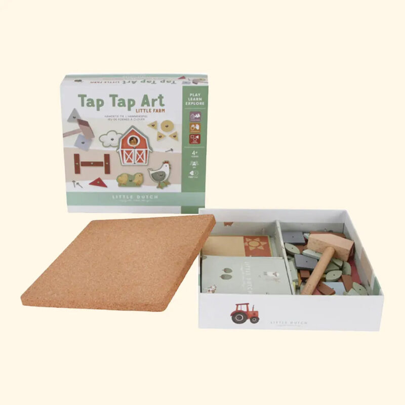 Zairam Tap Tap Hammer Art – Little Farm Theme Wooden Toy