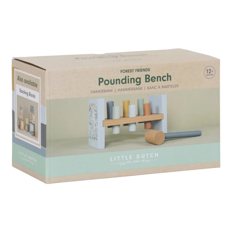 Forest Friends Wooden Hammer Pounding Bench - Image 7