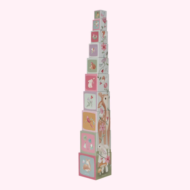Zairam Fairy Garden Cardboard Building Cube Blocks – Creative Play Set - Image 3