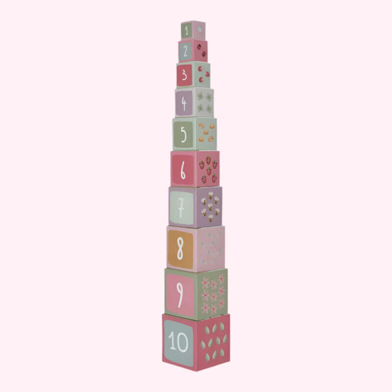 Zairam Fairy Garden Cardboard Building Cube Blocks – Creative Play Set - Image 2