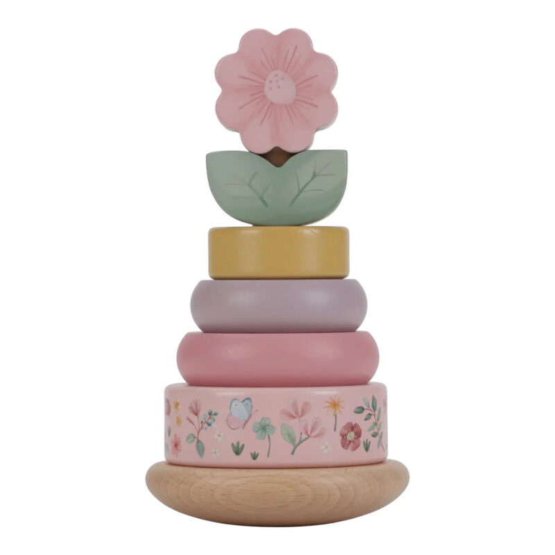 Fairy Garden Wooden Rocking Ring Stacking Toy - Image 8