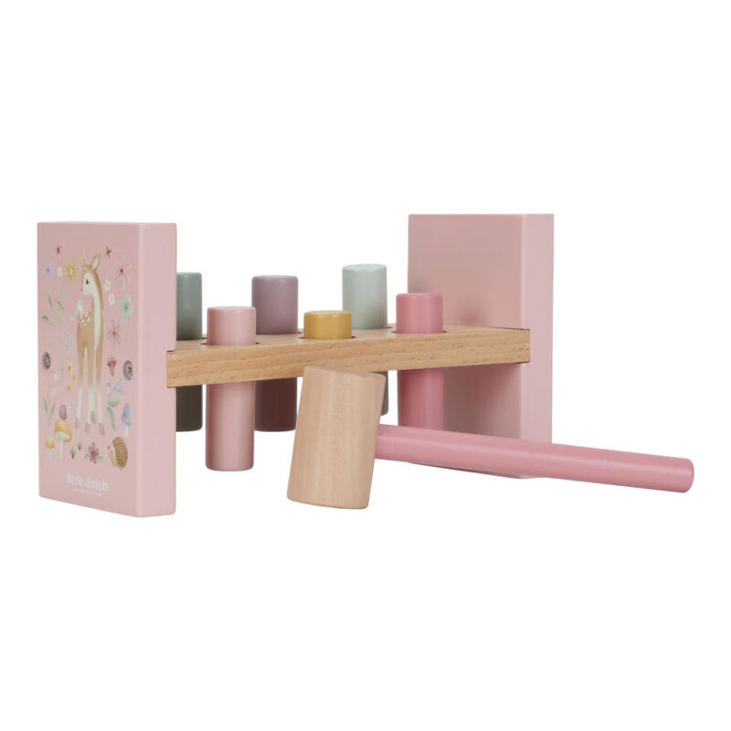 Fairy Garden Wooden Hammer Pounding Bench - Image 6