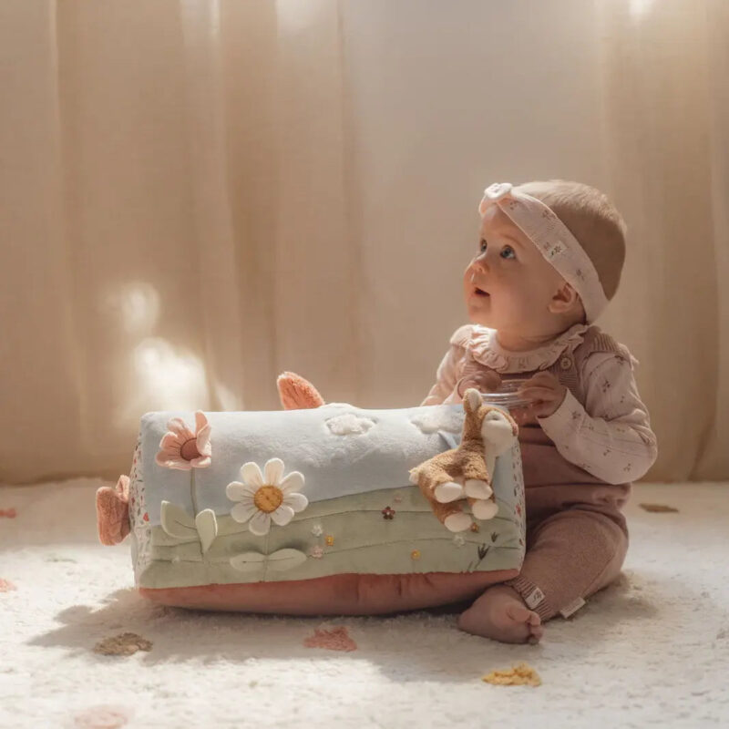Zairam Fairy Garden Sensory Activity Triangle – Soft Baby Development Toy - Image 8