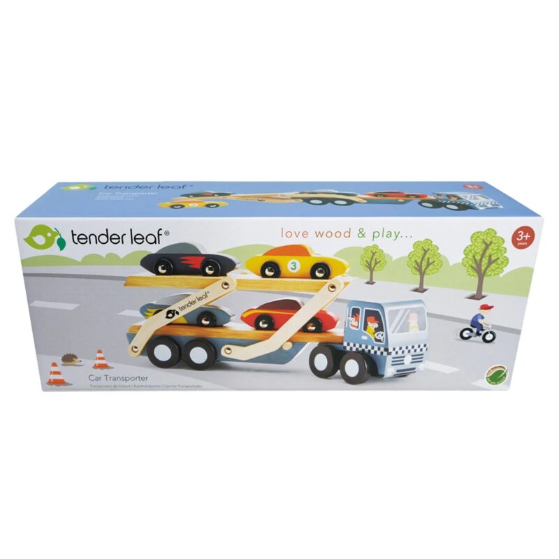 Zairam Wooden Car Transporter Truck – Classic Kids’ Vehicle Toy - Image 4