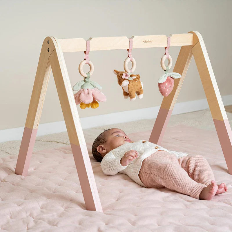Zairam Fairy Garden Wooden Baby Gym – Sensory & Motor Skills Activity Center