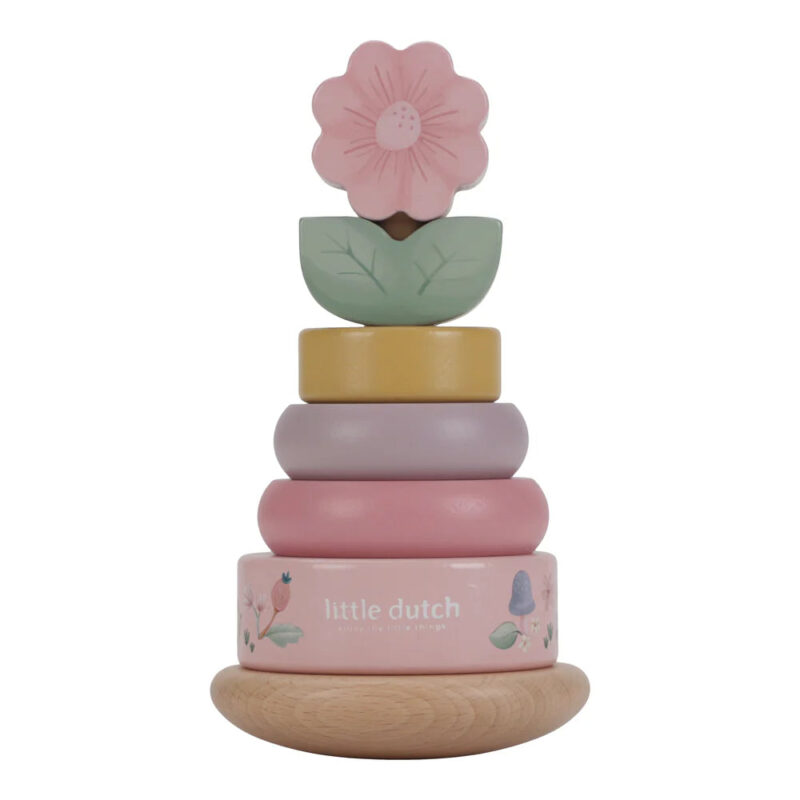 Fairy Garden Wooden Rocking Ring Stacking Toy - Image 9